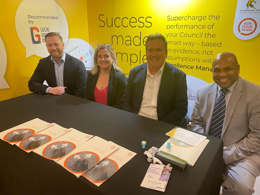 Jared, Ravi, Fran, Peter at booth for Local Government NSW Conference