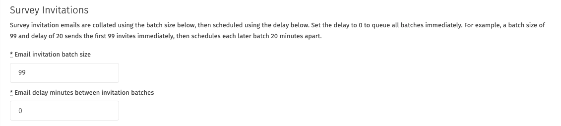 Invitation sending controls