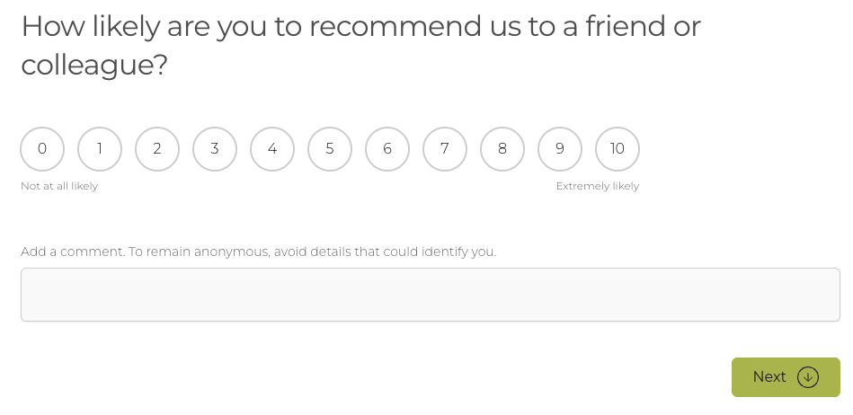 NPS questions